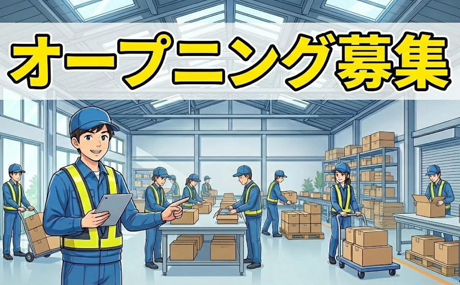 工場内での物流業務/オープニング求人/未経験歓迎/資格取得支援制度あり/